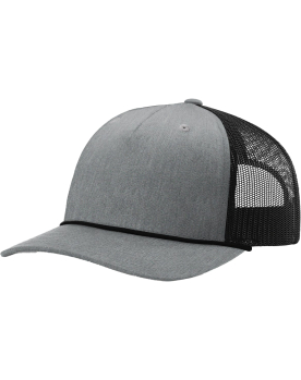 FIVE PANEL PINCH TRUCKER W/ ROPE