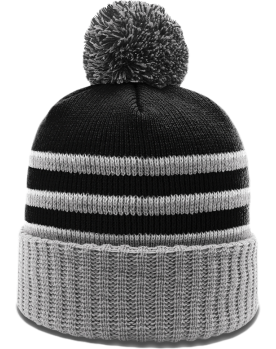 Richardson Striped Pom Beanies Image 1