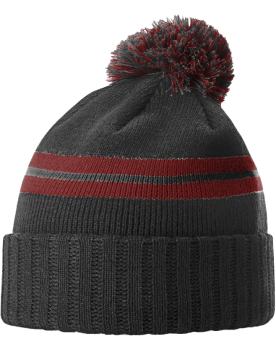 Richardson Short Stripe Pom Beanie Image 1