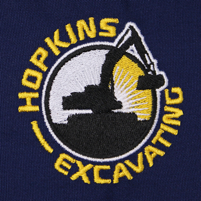 Custom Embroidery for Hopkins Excavating by Richardson Hats